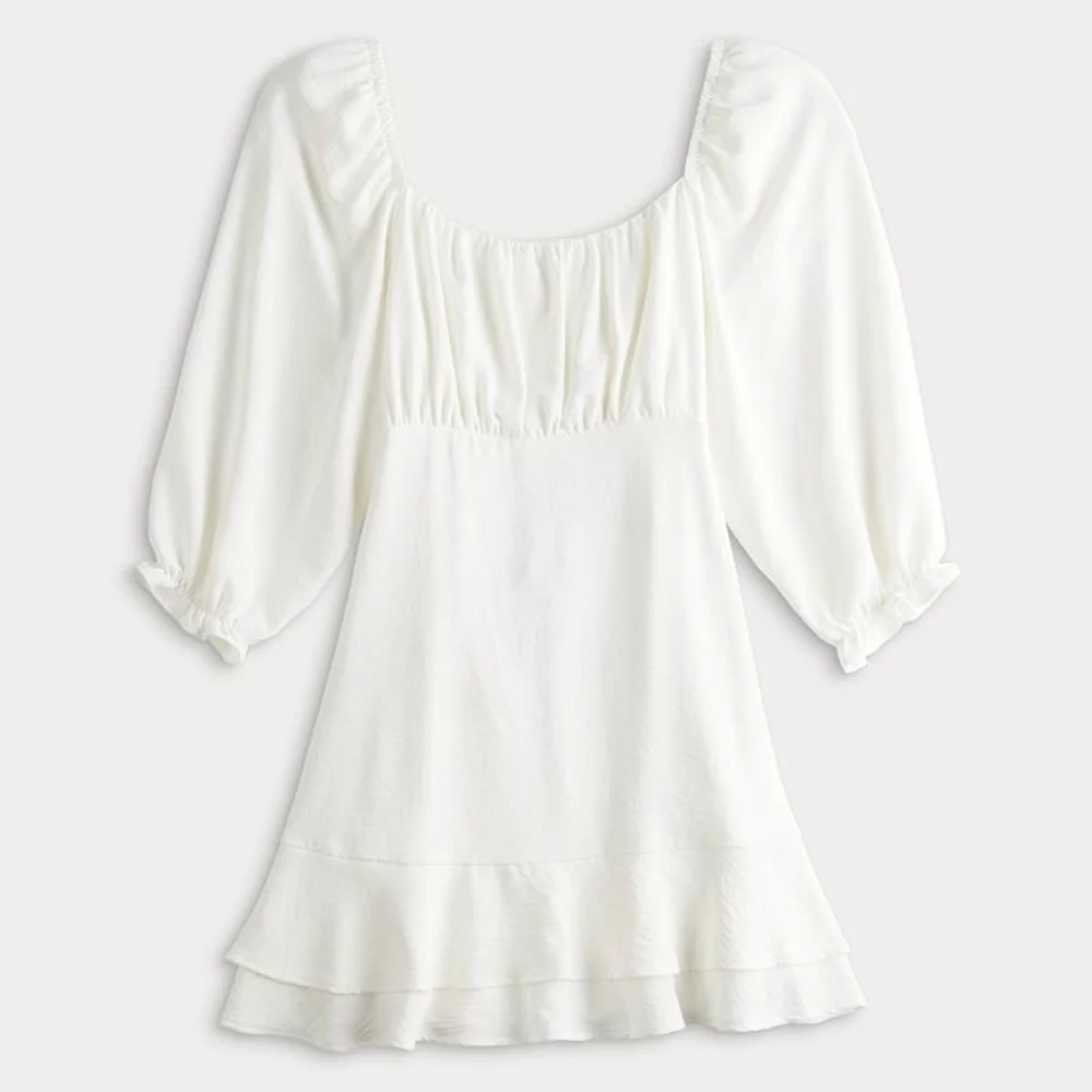 NWOT Speechless [M] Long Sleeve Tiered Babydoll Dress - Picture 5 of 5